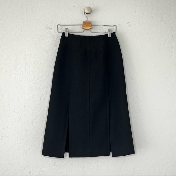 Givenchy Gold Clasp Wrap Slit Skirt - Picture 5 of 12